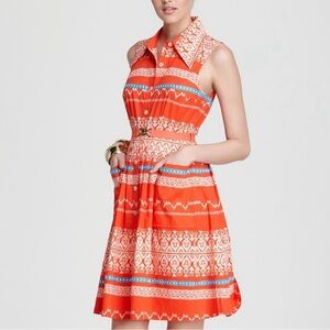 Plenty by Tracy Reese Poplin Button Front Belted Shirtdress Size 12 NWT